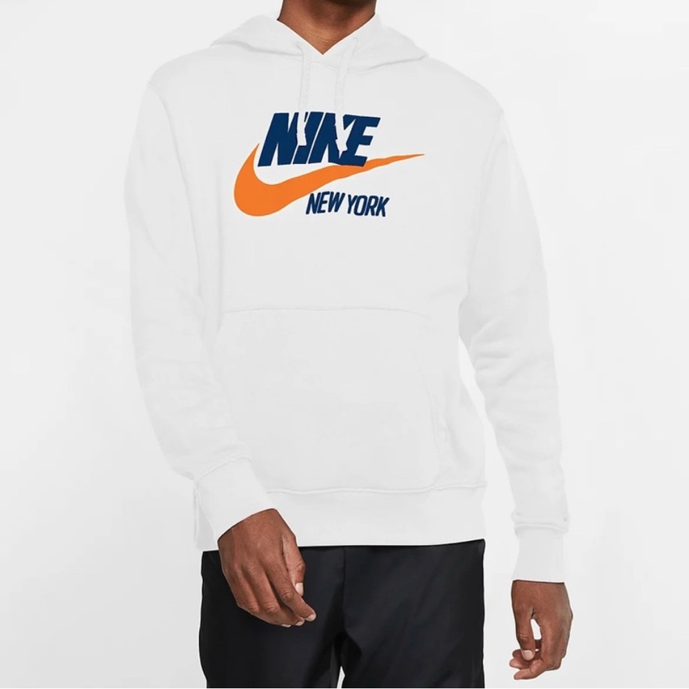 Nike New York White Sweatshirt Hoodie Size Medium